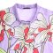 Woman Blouse Turtle Neck - Purple : The Sweet Cattleya & Lavender Garden