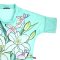 Woman Blouse Turtle Neck - Blue : The Sweet Lily & Mint Garden
