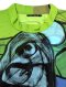 Woman Blouse Turtle Neck - Green : Blue and Green Abstract