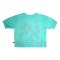เสื้อผู้หญิงแขนยางยืด - สีฟ้า : ลายแจกันดอกไม้ในวันดี