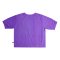 Woman Elastic Sleeve Blouse - Purple : The Purple Dots & Orange Bloom