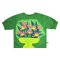 เสื้อผู้หญิงแขนยางยืด - สีเขียว : ลายอ่างแก้วพฤกษาร่าเริง