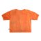 Woman Elastic Sleeve Blouse - Orange : The Dreamy Orchid Dawn