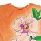 Woman Elastic Sleeve Blouse - Orange : The Dreamy Orchid Dawn