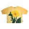 เสื้อผู้หญิงแขนยางยืด - สีครีม : ลายชบาซ่อนแสง  Woman Elastic Sleeve Blouse - Cream : The Sunny Hibiscus Glow