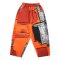 Women Cropped ankle pants - Orange : Scribbled Lines on Vermilion