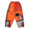 Women Cropped ankle pants - Orange : Scribbled Lines on Vermilion