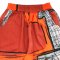 Women Cropped ankle pants - Orange : Scribbled Lines on Vermilion