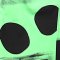 Women Cropped ankle pants - Green : Black Dots on Green & Brown