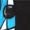 Women Cropped ankle pants - Blue : Cyan-White Block & Grey Stroke