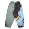 Women Cropped ankle pants - Grey : Abstract Earth & Cyan Structure