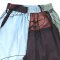 Women Cropped ankle pants - Grey : Abstract Earth & Cyan Structure