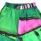 Women Cropped ankle pants - Green : Fuchsia Pink on Green Plane