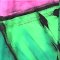 Women Cropped ankle pants - Green : Fuchsia Pink on Green Plane