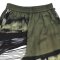 Women Cropped ankle pants - Green : Monochrome Stripes on Olive