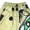 Women Cropped ankle pants - Cream : Cubism Structure on Beige