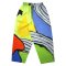 Women Cropped ankle pants - Multicolor : Abstract Guitar & Monochrome Waves
