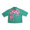 Woman Casual shirts - Green : Pink Plumeria Flowers