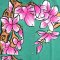 Woman Casual shirts - Green : Pink Plumeria Flowers