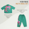 Woman Casual shirts - Green : Pink Plumeria Flowers