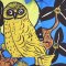 Woman Casual shirts - Blue : Owl Under the Moon