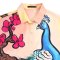 Woman Casual shirts - Orange : Peacock in Bloom