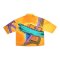 เสื้อเชิ้ตผู้หญิง - สีส้ม : ลายจังหวะแห่งสีสัน