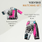 เสื้อเชิ้ตผู้หญิง - สีชมพู : ลายพลังในมุมฉาก