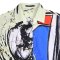 เสื้อเชิ้ตผู้หญิง - สีน้ำเงิน : ลายพลังในมุมฉาก