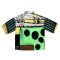 Woman Casual shirts - Green : Abstack Black dots