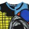 Over size t-shirt - Blue : Modern abstract multicolor