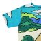 Over size t-shirt - Blue : Picturesque mountain scenery