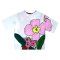 Over size t-shirt - White : Pink Tulip Field