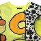 เสื้อตัวหลวม - สีเหลือง : ลายจุดตัดวงวน