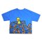 เสื้อตัวหลวม - สีน้ำเงิน : ลายไวโอลินแห่งอิสระ