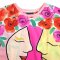 เสื้อตัวหลวม - สีชมพู : ลายกลีบกุหลาบแห่งรัก