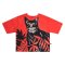 เสื้อตัวหลวม - สีแดง : ลายแมวย่องเงา