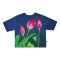 Over Size T-Shirt - Blue : Midnight Tulips