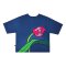 Over Size T-Shirt - Blue : Midnight Tulips