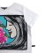 เสื้อครอปผู้หญิง - สีขาว : ลายรอยยิ้มพฤกษา