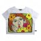 Woman Crop Blouse - White : A Botanist's Kiss
