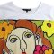 Woman Crop Blouse - White : A Botanist's Kiss