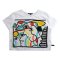 Woman Crop Blouse - White : Multiple Views, One Identity