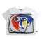 Woman Crop Blouse - White : Balanced Asymmetry