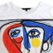 Woman Crop Blouse - White : Balanced Asymmetry