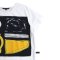 เสื้อครอปผู้หญิง - สีขาว : ลายสมดุลแห่งแสง