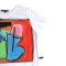 เสื้อครอปผู้หญิง - สีขาว : ลายเอกภาพแห่งเฉดสี