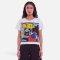Woman Crop Blouse - White : The Symphony of Forms