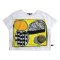 เสื้อครอปผู้หญิง - สีขาว : ลายวงจรแห่งความรุ่งโรจน์