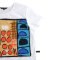 Woman Crop Blouse - White : The Dynamics of Chromatic Forms